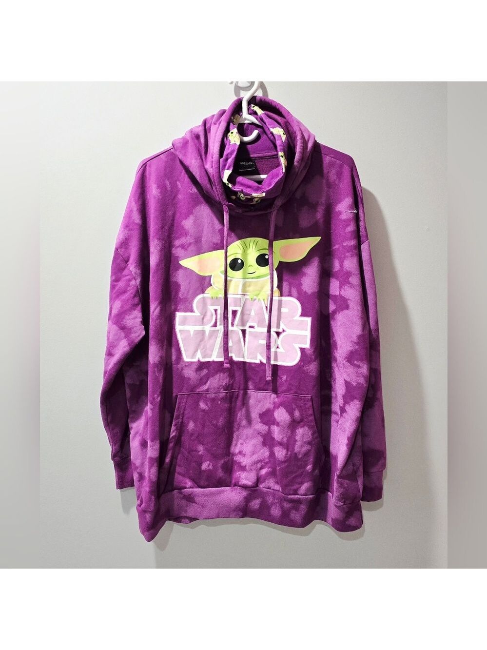 Star Wars Women's Purple Hoodie with Grogu Graphic Size 3X